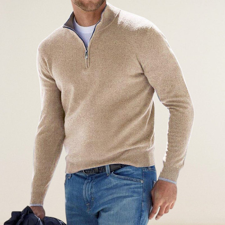 Jonas – Den Tidløse Sweater med Lynlås og Komfort