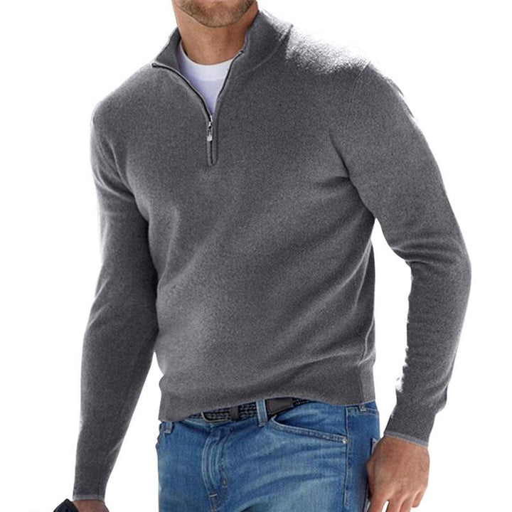 Jonas – Den Tidløse Sweater med Lynlås og Komfort