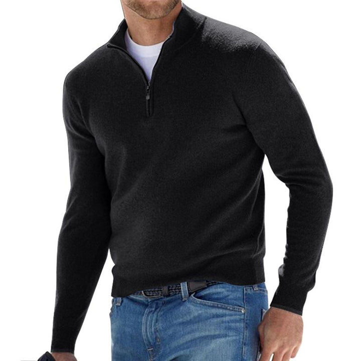 Jonas – Den Tidløse Sweater med Lynlås og Komfort