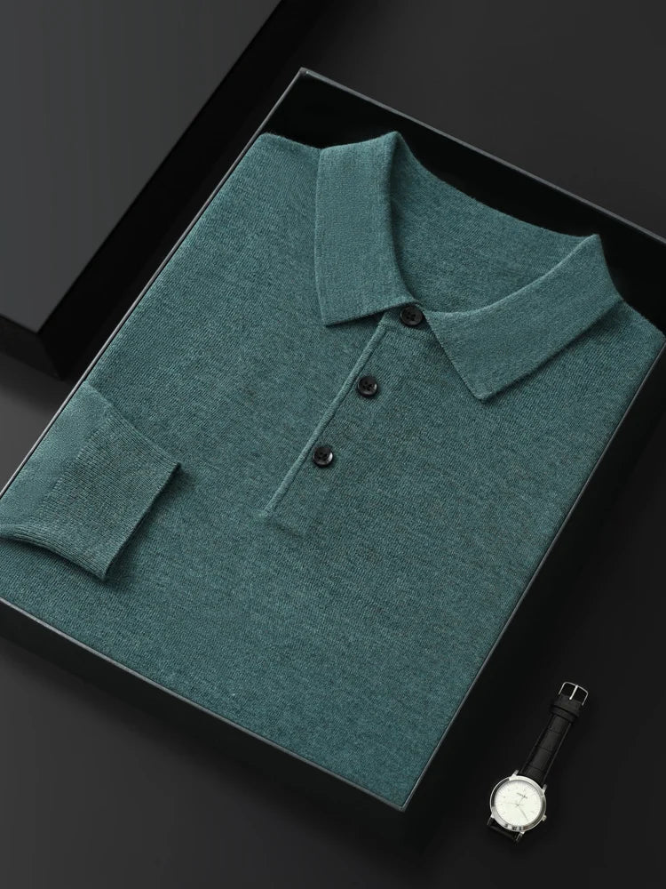 Viktor – Den Klassiske Langærmede Polo med Raffineret Look