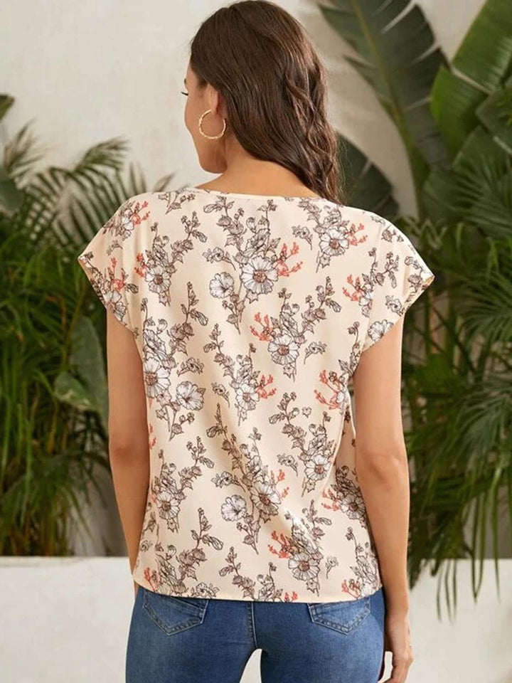 Flora – Let Bluse med Sommerprint