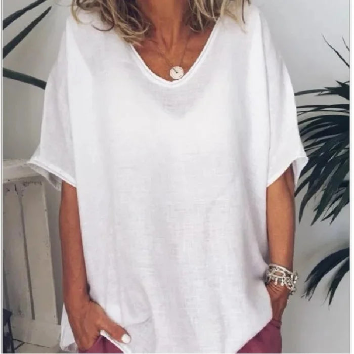Line – Den Løse T-shirt med Afslappet Pasform