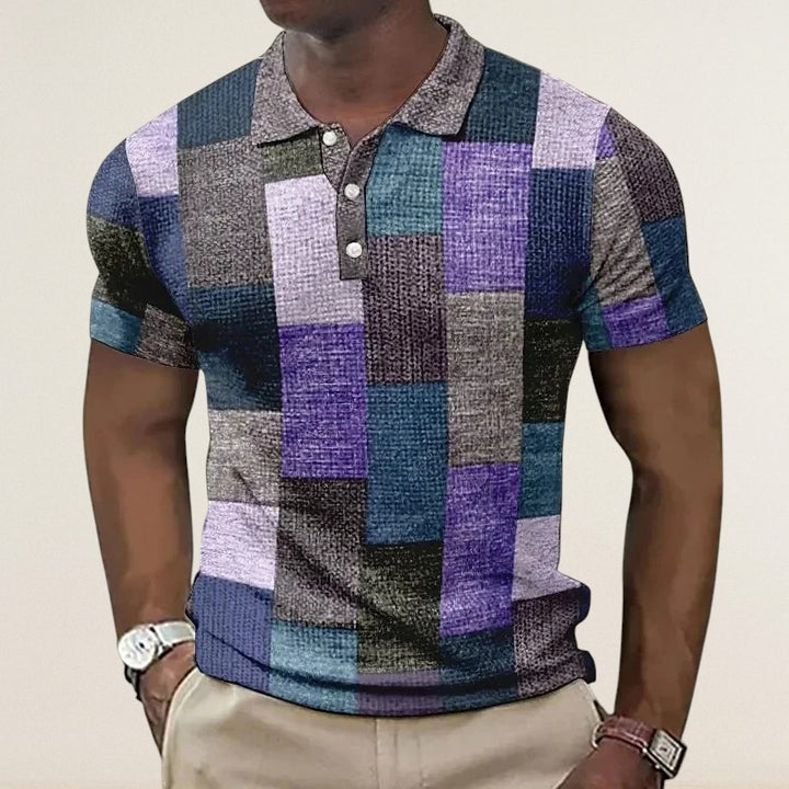 Mikkel – Farverig poloshirt med moderne mønster
