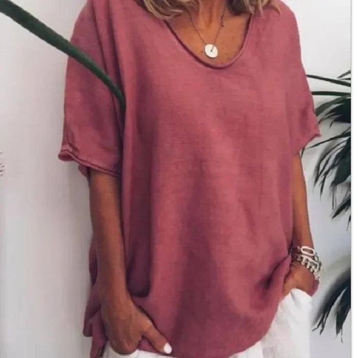 Line – Den Løse T-shirt med Afslappet Pasform