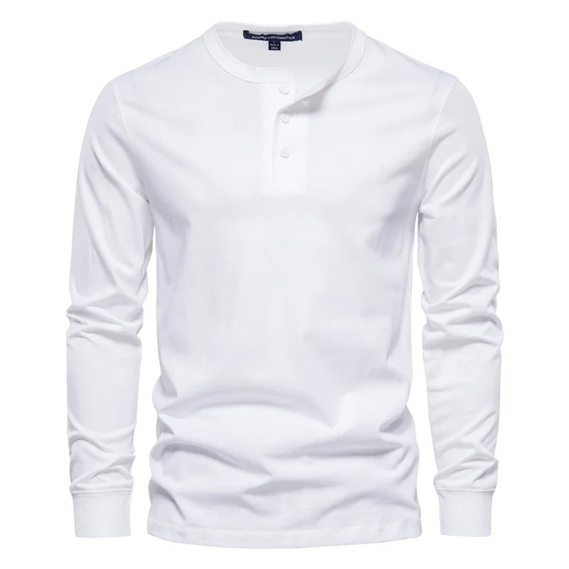Viktor – Den Minimalistiske Trøje med Knapdetaljer